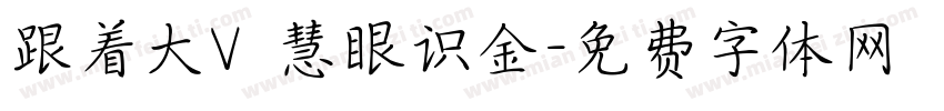 跟着大V 慧眼识金字体转换